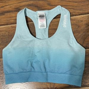gymshark blue the dye sports bra